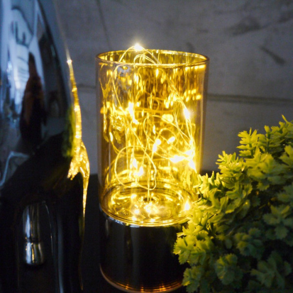 Lampka LED w szklanym cylindrze 15,5cm 4