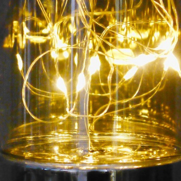 Lampka LED w szklanym cylindrze 15,5cm 5