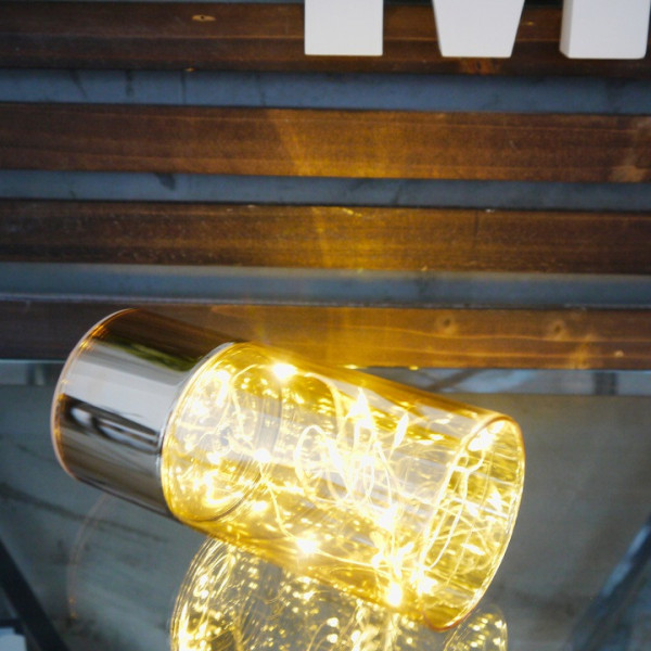 Lampka LED w szklanym cylindrze 15,5cm 10