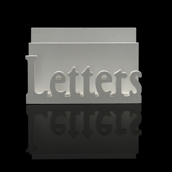 Drewniany listownik na biurko letters 16×7×10cm 4