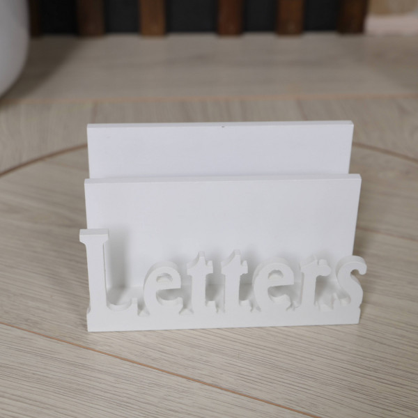 Drewniany listownik na biurko letters 16×7×10cm 8