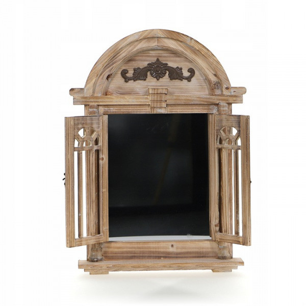 Drewniane lustro z okiennicami 47×63 cm 5