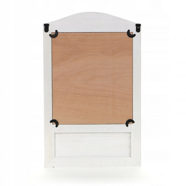 Lustro drewniane z okiennicami i półką 40×69,5×16cm 4