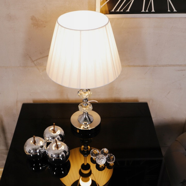 Lampa stołowa/nocna z dwoma kryształowymi elipsami 7