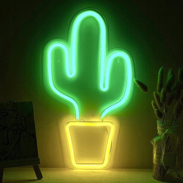 Neon LED Kaktus do powieszenia 6