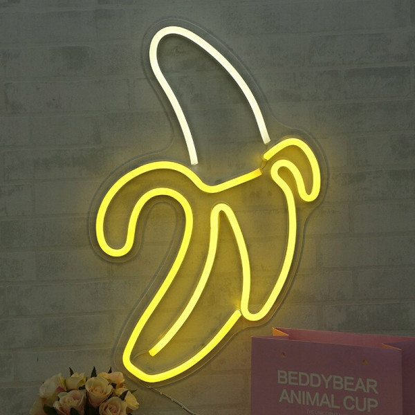 Neon LED Banan do powieszenia 3