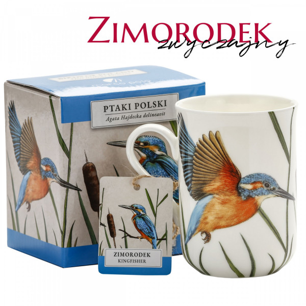 Kubek 300ml zimorodek - kolekcja ptaki polski