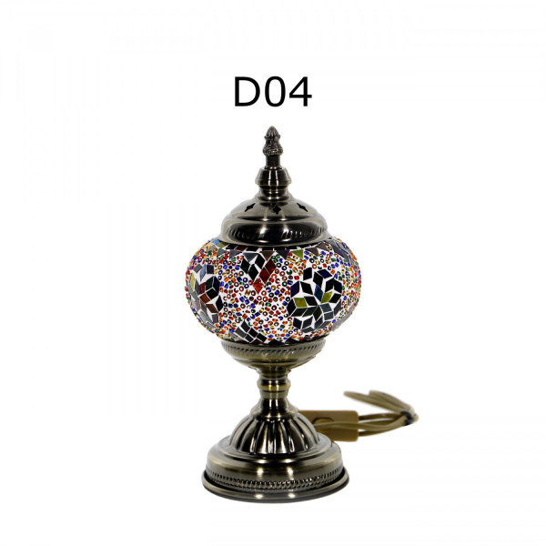 Mozaiczna lampka stołowa 28cm - kolekcja marokańska 1