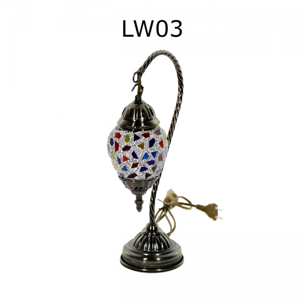 Lampka stołowa z mozaiki SWAN - kolekcja marokańska 1