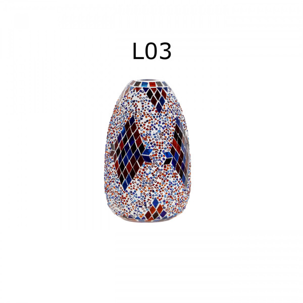 Lampka stołowa z mozaiki Faberge 48cm - kolekcja marokańska 4