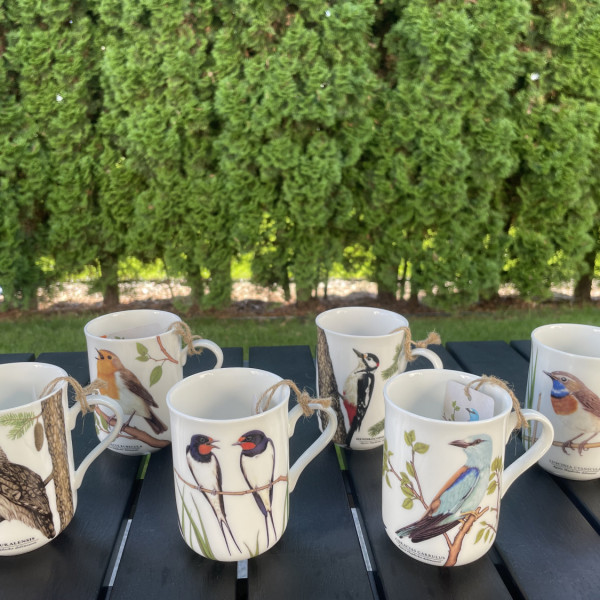 Zestaw 6 Kubków z Kolekcji „Ptaki Polski” by Agata Hajdecka - Porcelana Bone China 2