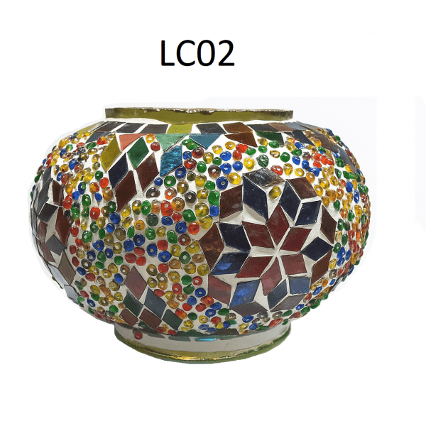 Mozaiczna lampka stołowa 28cm - kolekcja marokańska 5