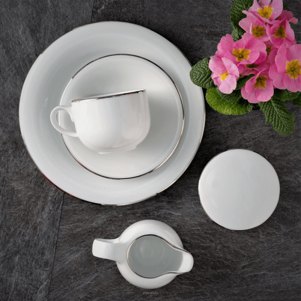 Kubek do kawy herbaty 350ml porcelanowy - PLUS PLATIN 1