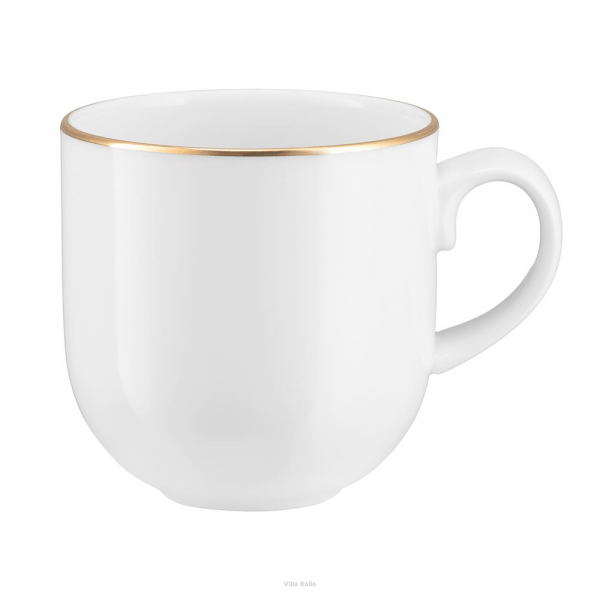 Kubek do kawy herbaty 350ml porcelanowy - PLUS GOLD