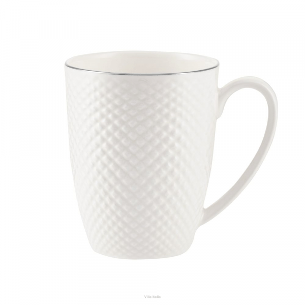 Kubek porcelanowy platynowa linia 350ml - BARI PLATIN