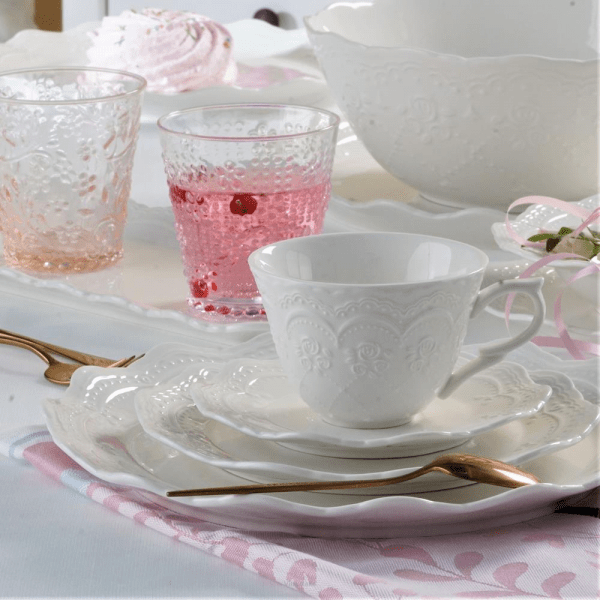 Filiżanka do herbaty porcelanowa 220ml ze spodkiem - AURELIA 6
