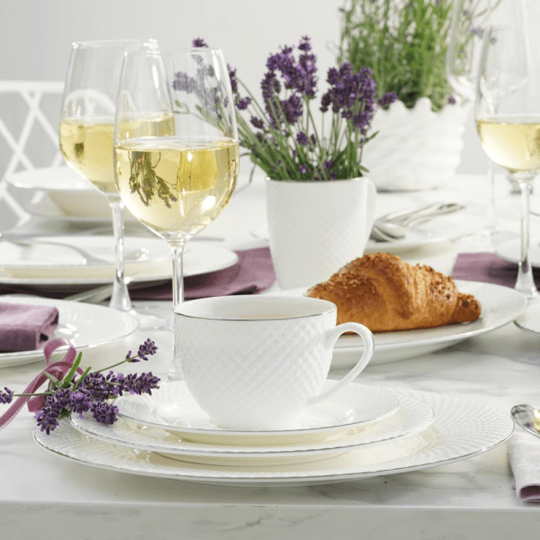 Filiżanka do kawy herbaty porcelanowa 250ml - BARI PLATIN 2