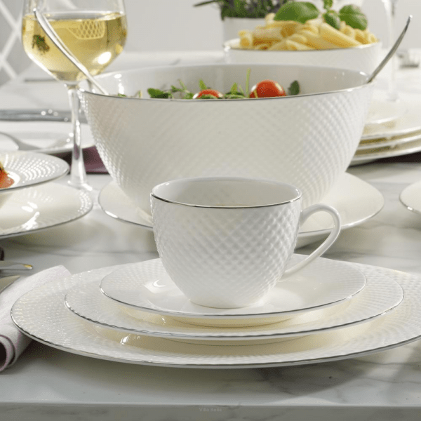 Filiżanka do kawy herbaty porcelanowa 250ml - BARI PLATIN 4