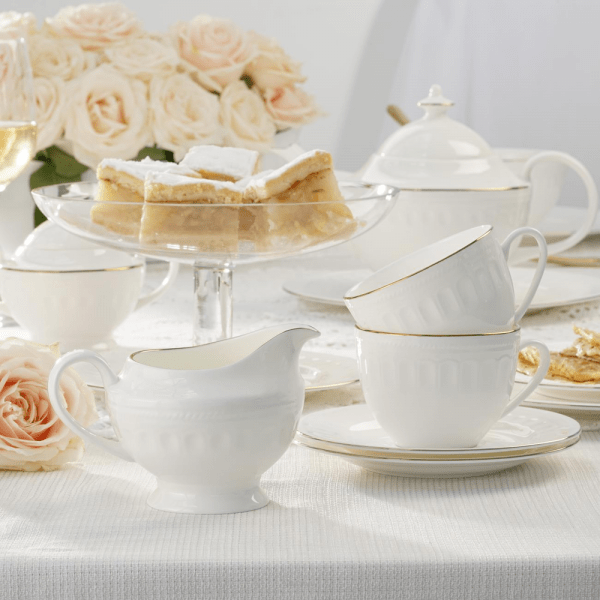 Filiżanka do kawy herbaty porcelanowa 250ml - MESYNA GOLD 2