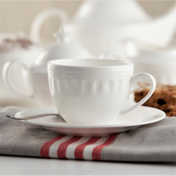 Filiżanka do kawy herbaty porcelanowa 250ml - MESYNA WHITE 2