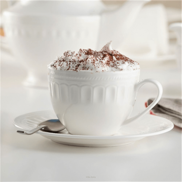 Filiżanka do kawy herbaty porcelanowa 250ml - MESYNA WHITE 3