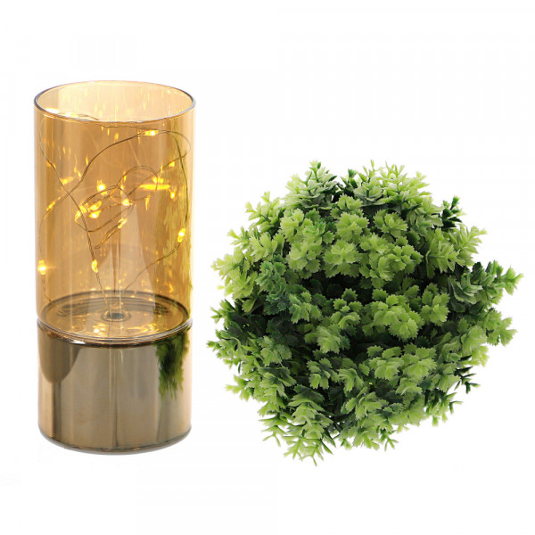 Lampka LED w szklanym cylindrze 15,5cm 2