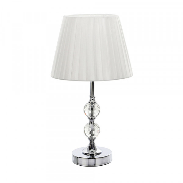 Lampa stołowa/nocna z dwoma kryształowymi kulami