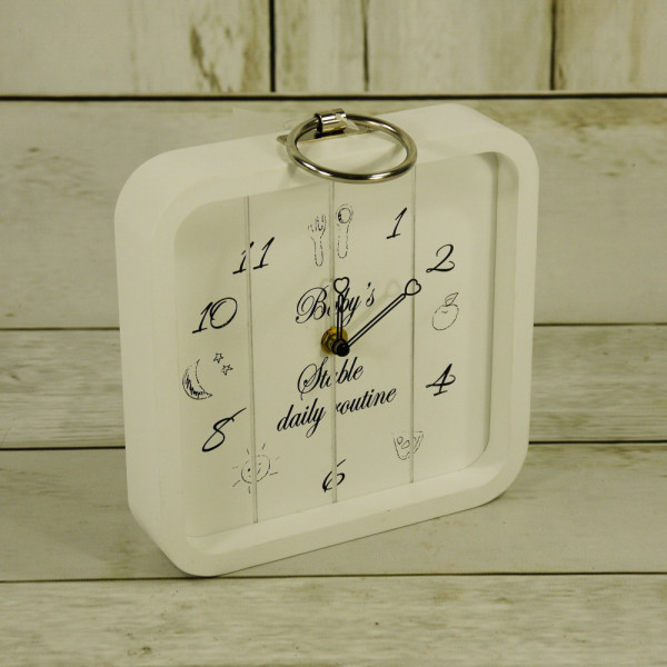 Drewniany zegar wiszący do pokoju dziecięcego 20×4×26cm