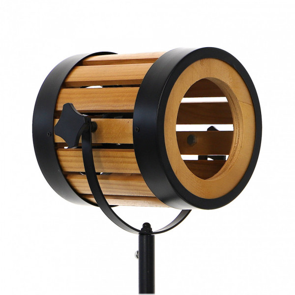 Drewniana lampa podłogowa tripod 65cm 8