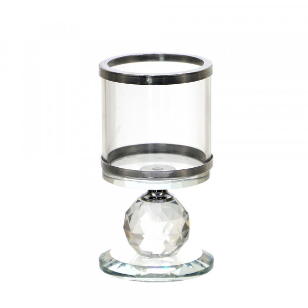 Szklany świecznik na tealight 12,5cm 1