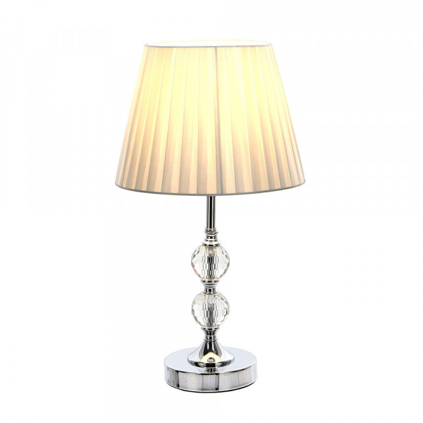 Lampa stołowa/nocna z dwoma kryształowymi kulami 3
