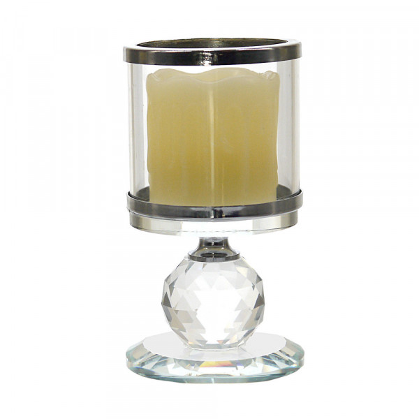 Szklany świecznik na tealight 12,5cm 4