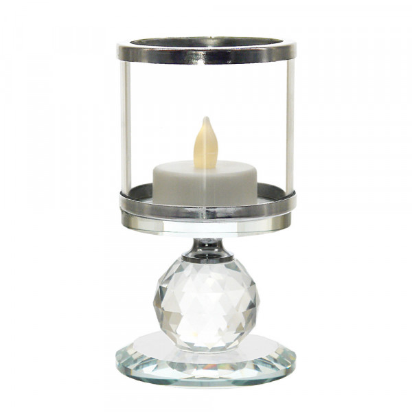Szklany świecznik na tealight 12,5cm 6