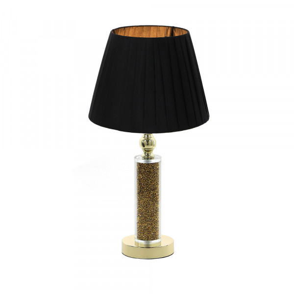 Złota lampa stołowa ze złotym pirytem 2